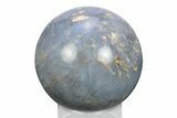Polished Blue Quartz Sphere - Madagascar #245452-1